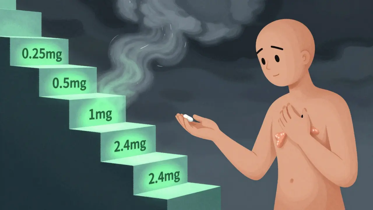 Slow Up-Titration Schedules: How to Build Tolerance to Medication Side Effects